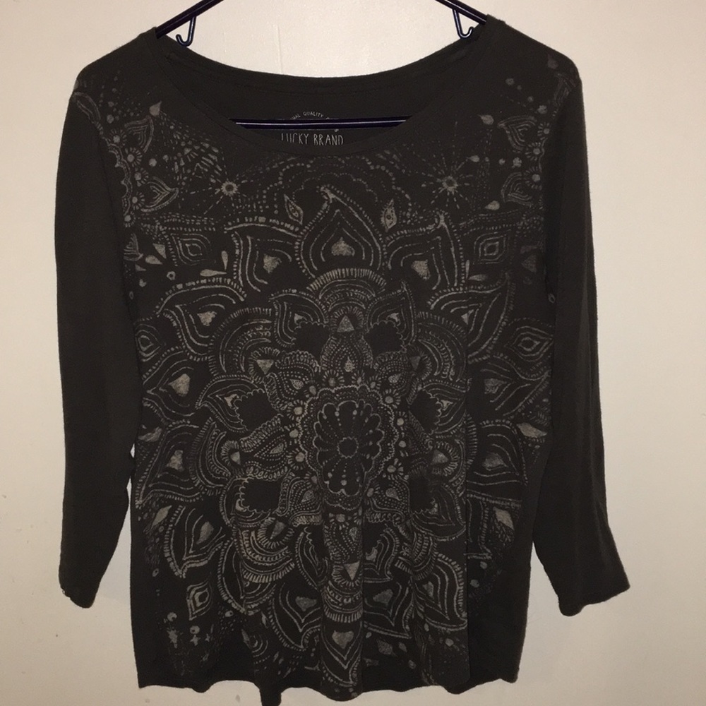 Lucky top with indian print